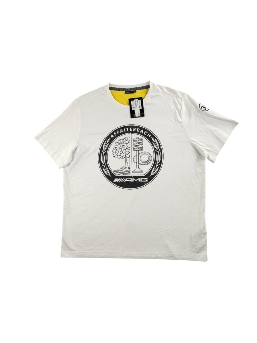 AMG Shirt Mens 2XL White Affalterbach Logo Graphic Tee Racing Automotive Luxury